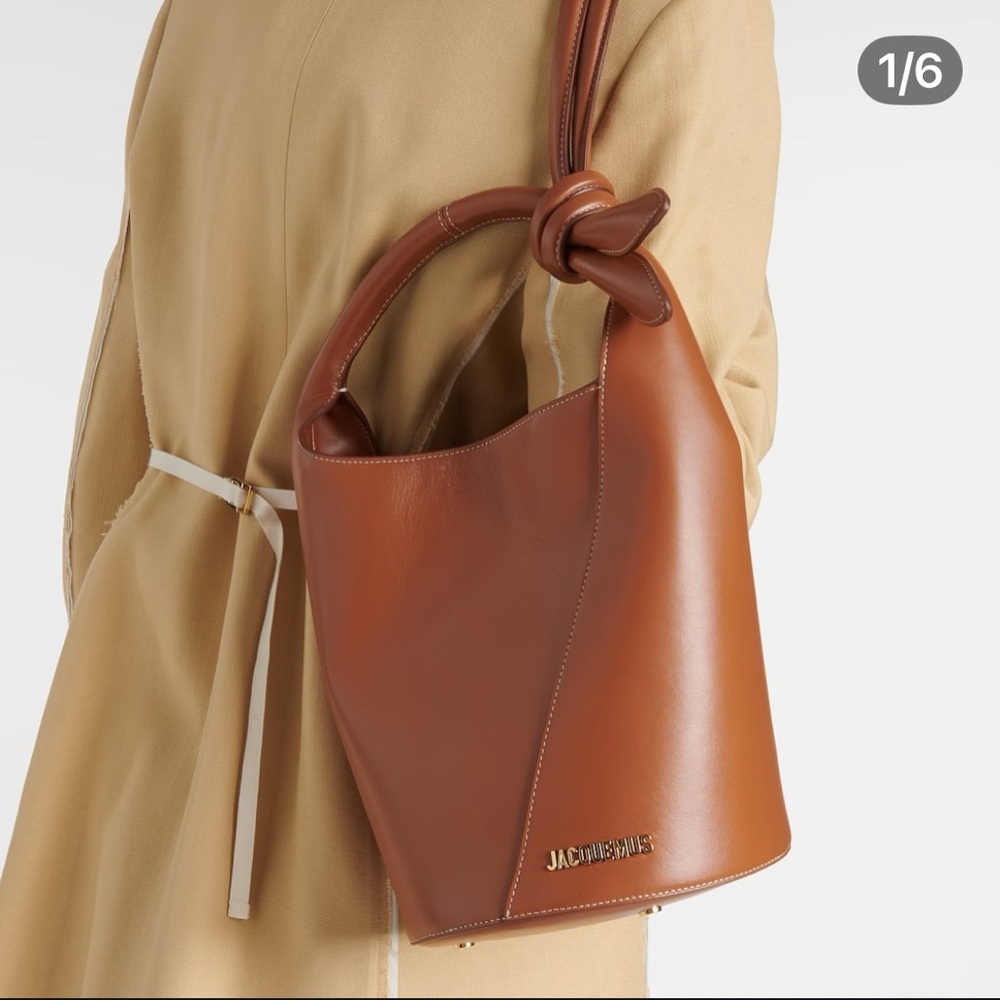 NWT Jacquemus Brown 'Le petit Tourni' Bag